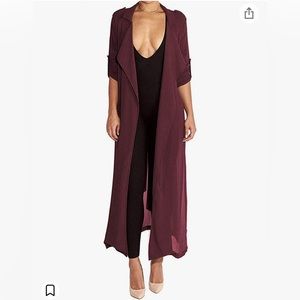Long Sleeve Chiffon Lightweight Maxi Sheer Cardigan
